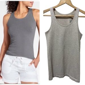 Athleta Racerback Tank Top Tan Beige Activewear Size XS